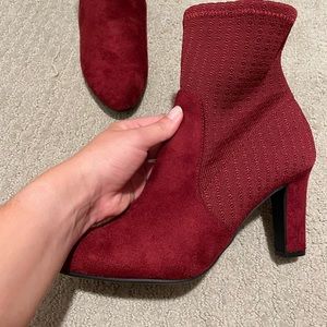Maroon Booties